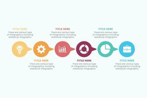 Minimal business circle infographic design template for cycling diagram. presentation and round chart. Business concept with 6 stages. Modern flat vector illustration for data visualization.