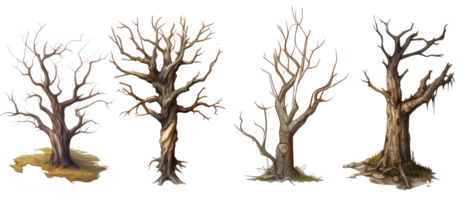 dead trees . AI Generated png