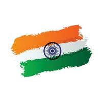 tri color India bandera diseño vector