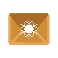 Festive New Year Envelope Postcard Boho Style Icon vector
