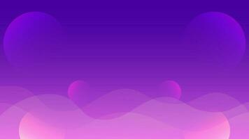 Vector Illustration Outer Space or Sky Background Purple Gradient, Clouds, Mist, Planets and Moons