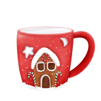 Red Coffee mug png