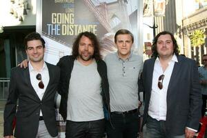 LOS ANGELES  AUG 23 The Boxer Rebellion arrives at the Going the Distance Los Angeles Premiere at Graumans Chinese Theater on August 23 2010 in Los Angeles CA photo