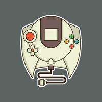 retro game logo design, stickers, posters, printing and other uses vector