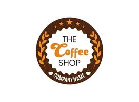 The Coffee shop logo design template. Vintage style coffee shop logo Pro Vector