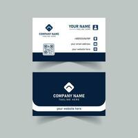 Modern professional business card template design, minimalist visiting card design Vector