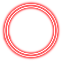 cirkel form neon ram png