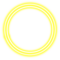 circulo forma neón marco png