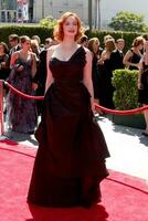 LOS ANGELES  AUG 21 Christina Hendricks arrives at the 2010 Creative Primetime Emmy Awards at Nokia Theater at LA Live on August 21 2010 in Los Angeles CA photo