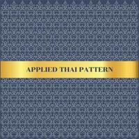 applied thai pattern vector