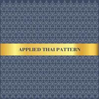 applied thai pattern vector