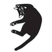 negro gato vector