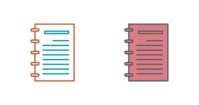 Notepad Vector Icon