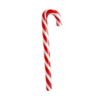 Red candy cane isolated. Generative AI png