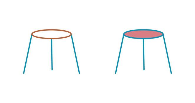 Unique Stool Vector Icon