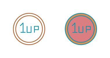 Unique 1UP Vector Icon