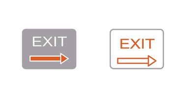 Unique Exit Vector Icon