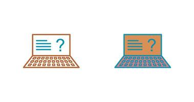 Unique Online Exam Vector Icon