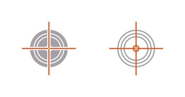 Unique Target Vector Icon