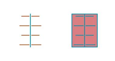 Unique Center Align Vector Icon