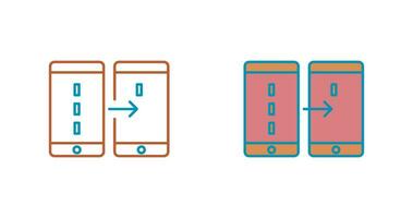 Unique Data Transfer Vector Icon