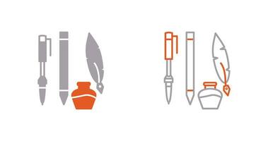 Unique Writing Equipment Vector Icon