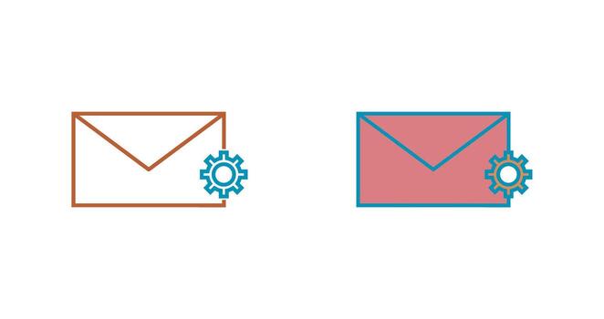 Unique Message Settings Vector Icon