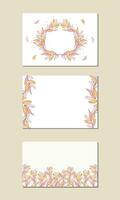 universal floral template. suitable for invitation, poster, banner, greeting card vector