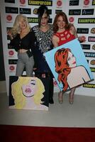 LOS ANGELES  JUN 4 Courtney Stodden Sham Ibrahim Maitland Ward at the Celebrity Selfies Art Show by Sham Ibrahim at the Sweet Hollywood on June 4 2015 in Los Angeles CA photo