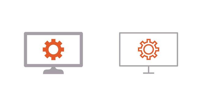 icono de vector de configuración de red única