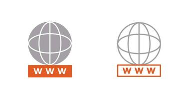 Unique World Wide Web Vector Icon