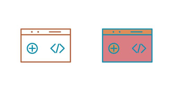 Unique Clean Code Vector Icon