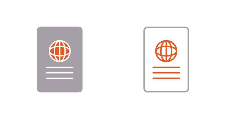 Unique Global Report Vector Icon