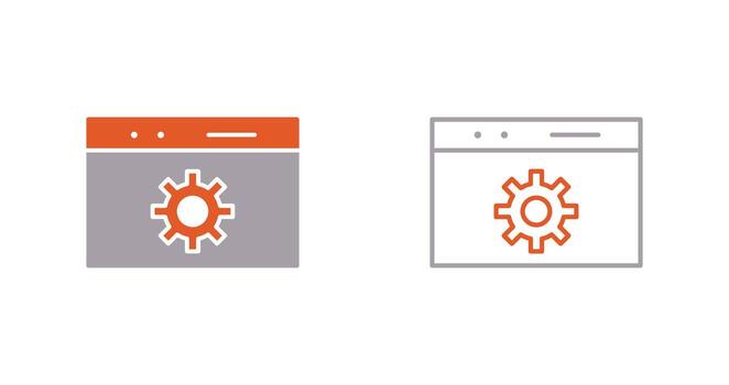 icono de vector de optimización web único