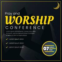 Vector Pray and Worship Conference Social media