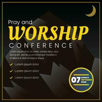 Vector Pray and Worship Conference Social media