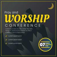 Vector Pray and Worship Conference Social media
