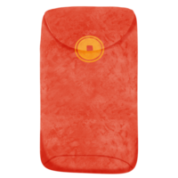 rouge enveloppe png isolé
