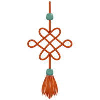 chinese knot icon, cartoon style png
