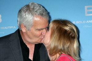 LOS ANGELES  MAR 10 John McCook Laurette Spang arrives at the Bold and Beautiful 25th Anniversary Party at the Perch Resturant on March 10 2012 in Los Angeles CA photo