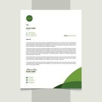 Professional letterhead template design vector