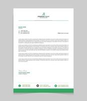 Professional letterhead template design vector