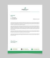 Professional letterhead template design vector