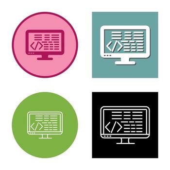 icono de vector de codificación