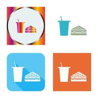 Unique Lunch Vector Icon