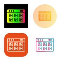 Online Course Vector Icon