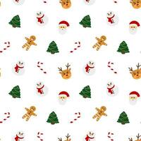 Christmas vector seamless pattern, textile, fabric, wrapping paper, print, background, wallpaper, packaging design