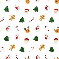 Christmas vector seamless pattern, textile, fabric, wrapping paper, print, background, wallpaper, packaging design