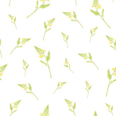 Yellow tiny flowers vector seamless pattern for International Womens Day, March 8
