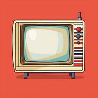 No señal televisión ilustración. retro vistoso imagen generativo ai foto